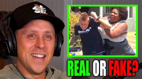 is the roman atwood blowing clothes off prank fake